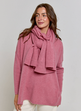 Long Sleeve Cashmere Kimono - Rustic Rose