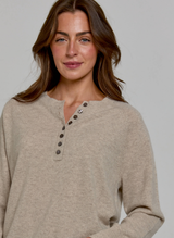 Henley Cashmere Jumper - Chinchilla