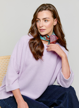 Abbie Rib Cashmere Jumper Lavender Fog