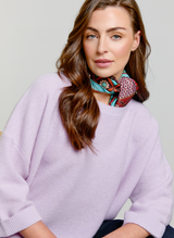 Abbie Rib Cashmere Jumper Lavender Fog