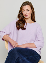 Abbie Rib Cashmere Jumper Lavender Fog