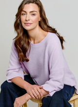 Abbie Rib Cashmere Jumper Lavender Fog