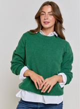 Cashmere Casual Sweatshirt - Botanical Green