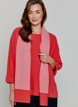 Abbie Rib Cashmere Jumper Coral Rose