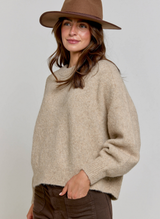 Darcy Yak & Alpaca Oversized Jumper - Chinchilla