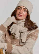 Cashmere Fairisle Yoke Jumper - Chinchilla