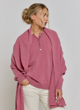 Henley Cashmere Jumper - Rustic Rose