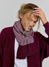 Textured Cashmere Scarf - Mulberry
