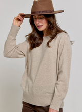 Cashmere Casual Sweatshirt - Chinchilla