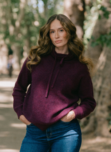 Emma Drawstring Cashmere Jumper - Mulberry
