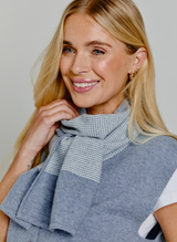 Textured Scarf Blue Mist