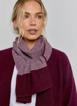 Textured Cashmere Scarf - Mulberry