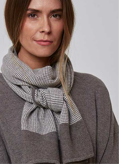 Textured Cashmere Scarf - Taupe