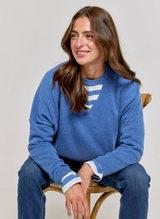 Country Blue Cashmere Kimono