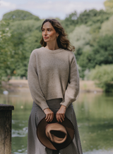 Darcy Yak & Alpaca Oversized Jumper - Chinchilla