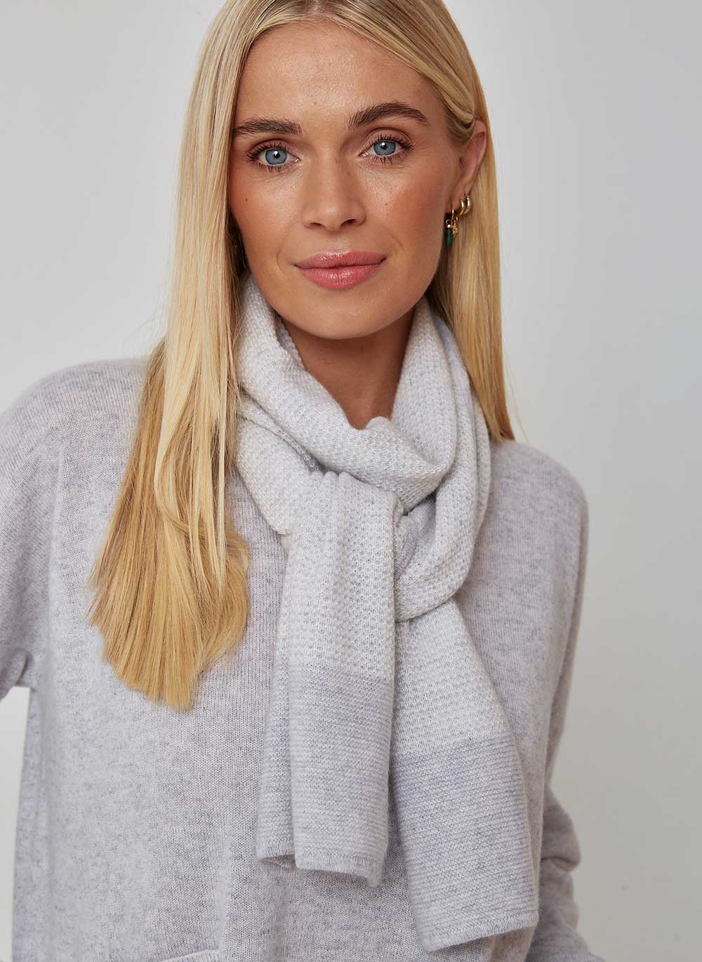 Cashmere Textured Scarf | Accessories & Cashmere & Cotton