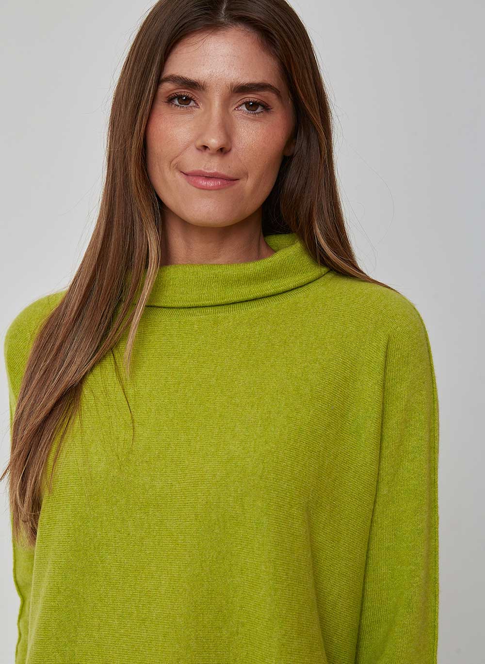 Jackie Cashmere Jumper Peridot & Cashmere & Cotton