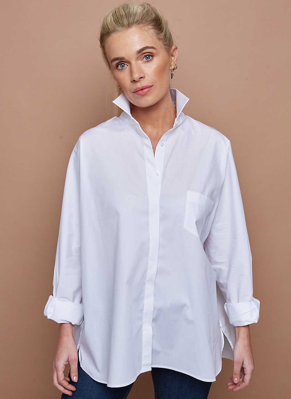 Cotton Oversized Shirt | Shirts & Cashmere & Cotton