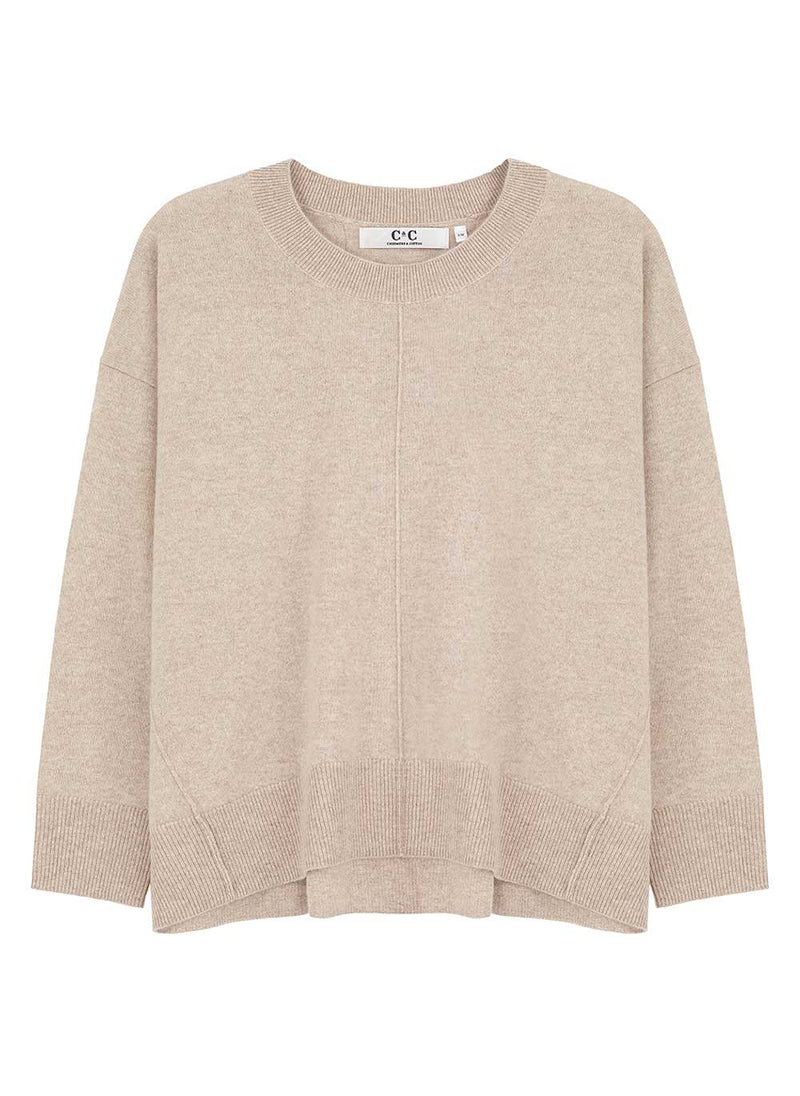 Ava Relaxed Cashmere Jumper Chinchilla