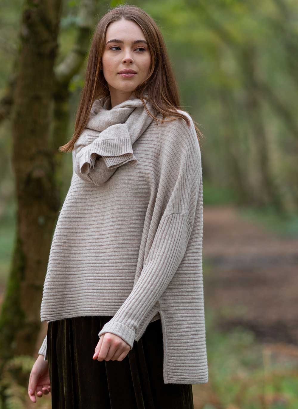 Abigail Rib Cashmere Jumper | Knitwear & Cashmere & Cotton